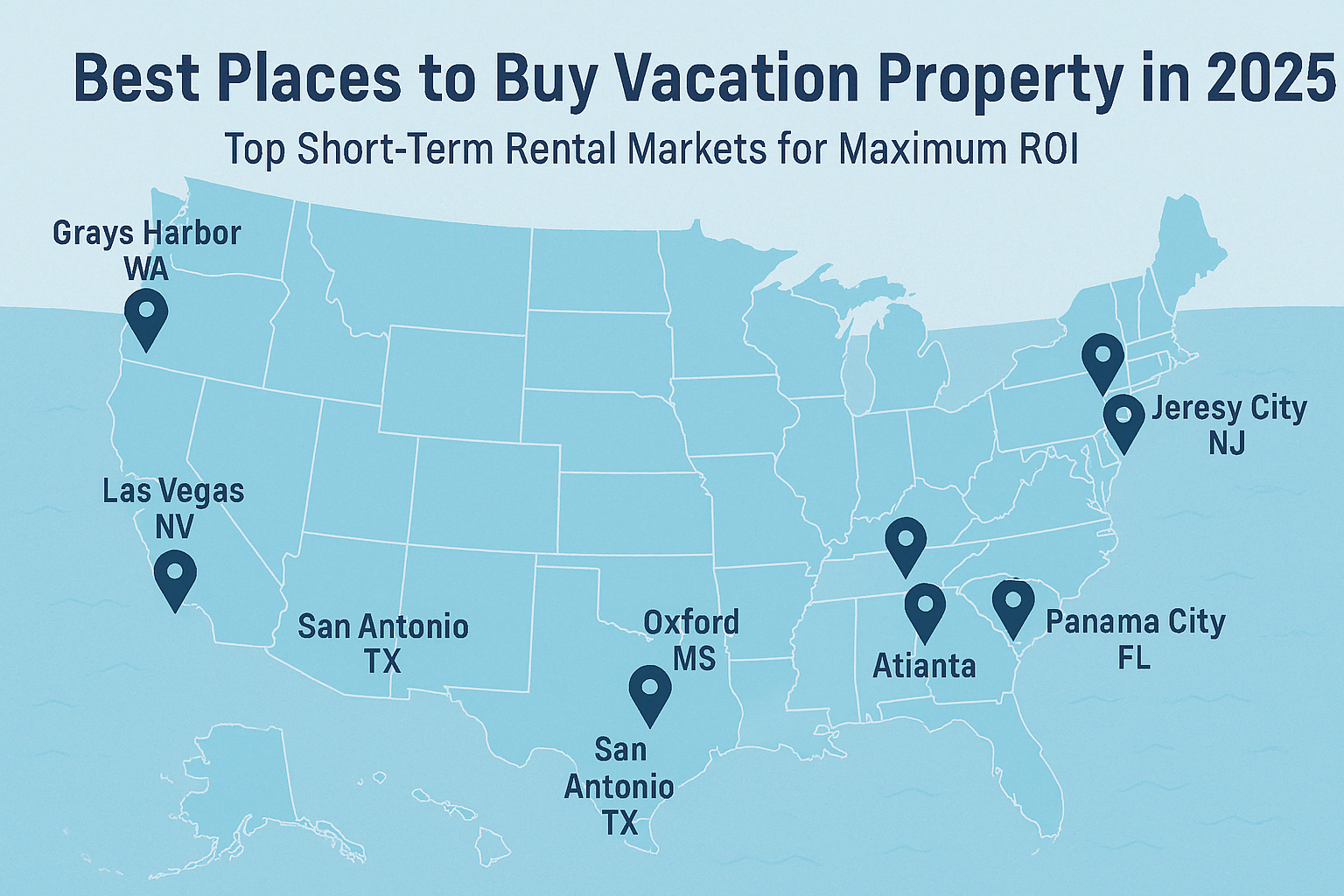 Top 10 Place To Buy Vacation Property in 2025: Top Short-Term Rental Markets for Maximum ROI