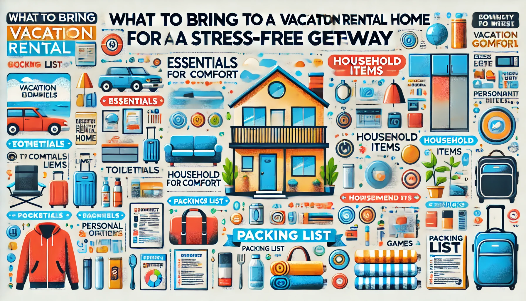 What to Bring to a Vacation Rental Home for a Stress-Free Getaway